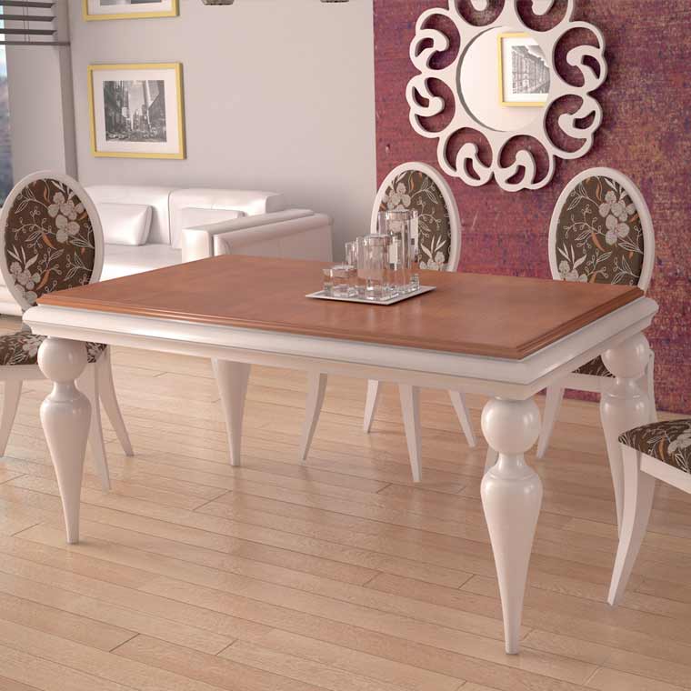 Mesa comedor bola 4 sillas lisboa pata forma Mesas y sillas de comedor color cerezo