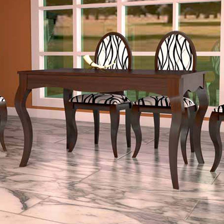 Mesa comedor isabelina fija o extensible