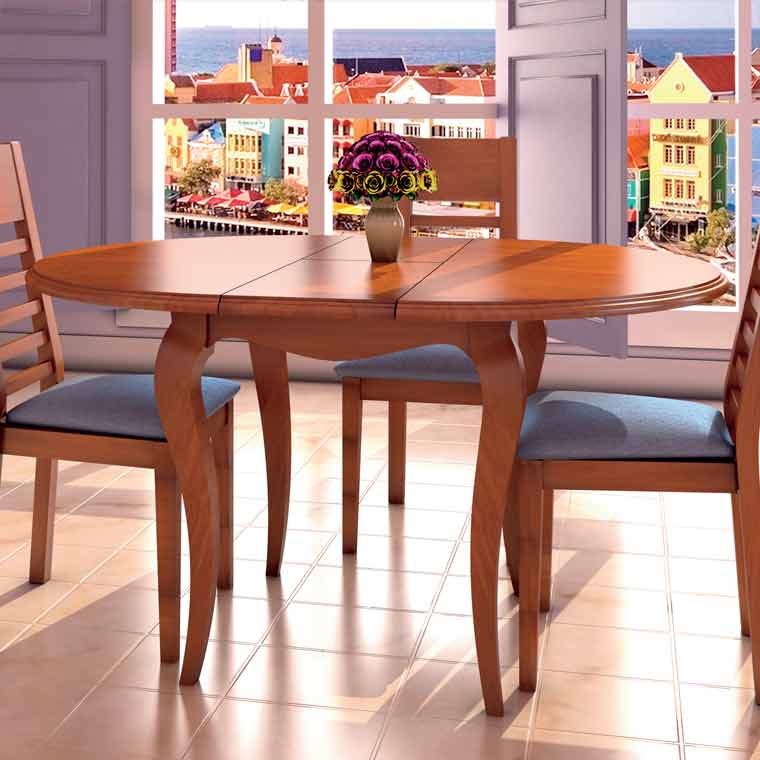 Mesa comedor redonda isabelina 4 sillas cádiz Mesa de 90 y sillas comedor