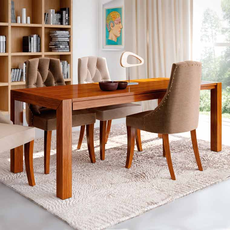 Mesa comedor extensible lucena 4 sillas mónaco