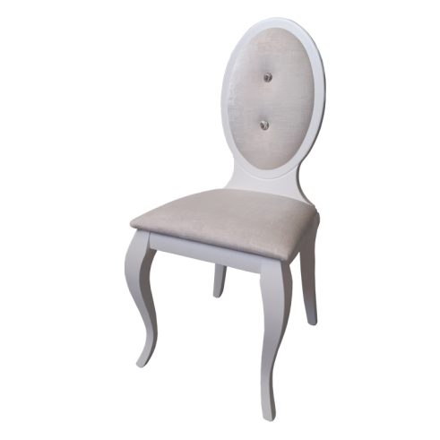 Silla Lisboa Isabelina con botones de cristal