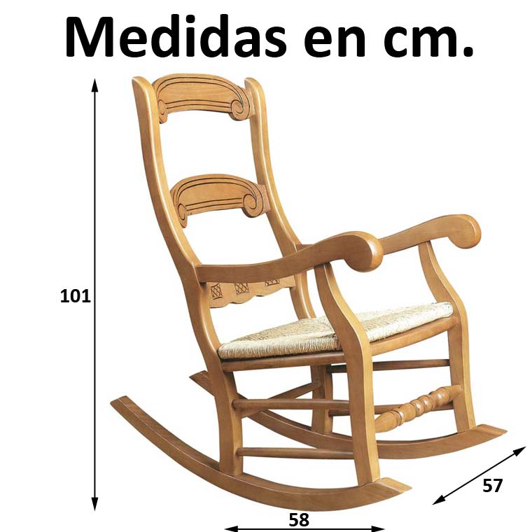 Álbumes 94+ Foto Medidas De Una Silla Mecedora De Madera Actualizar