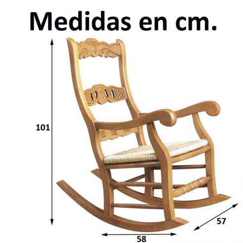 Medidas Mecedora Rondeña Calada