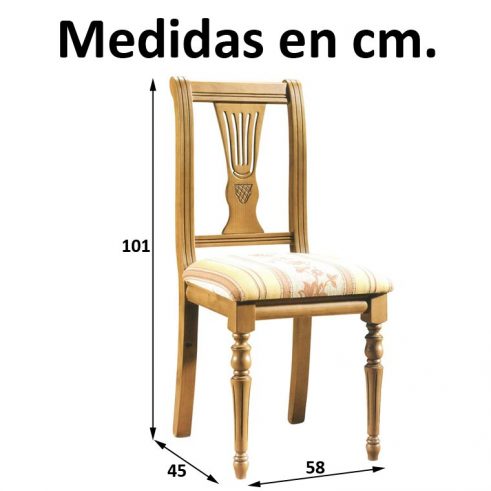 Medidas Silla Boiserie