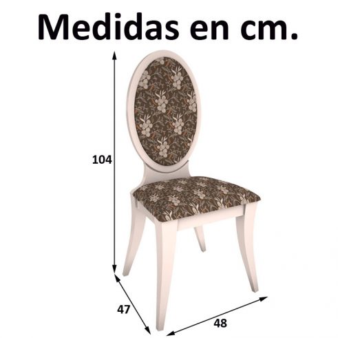 Medidas Silla Lisboa pata forma