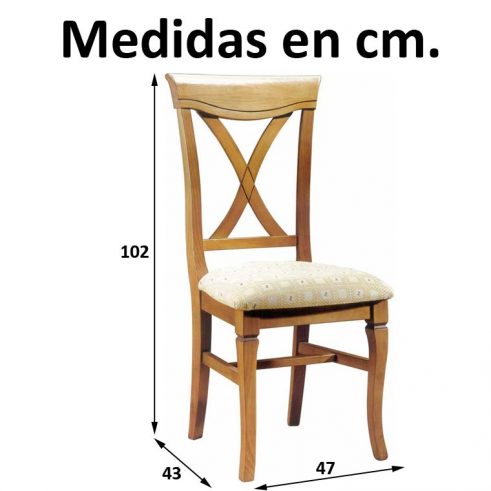 Medidas Silla Valencia