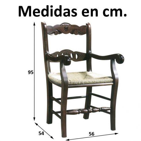 Medidas Sillón Rondeño Calado