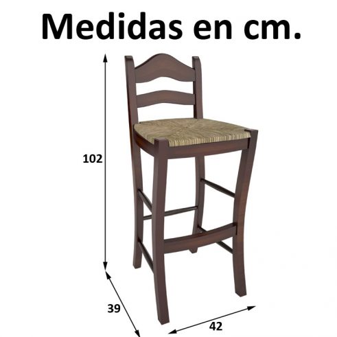 Medidas Taburete Alto Úbeda