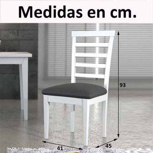 Medidas Silla Cerchas Horizontales