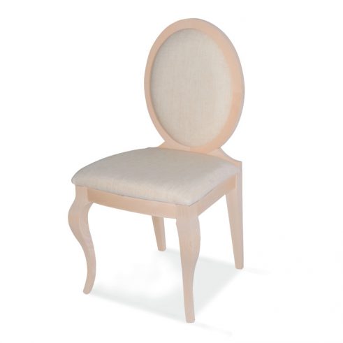 Silla Óvalo 1 Pata Isabelina - Imagen 2