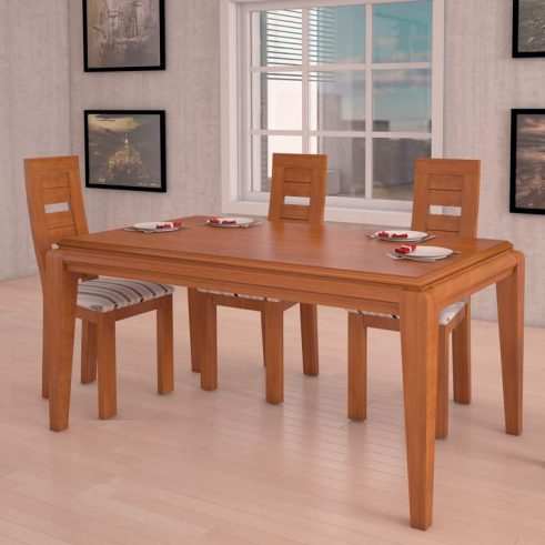 Conjunto de Mesa Comedor Azahar + 4 Sillas Diva