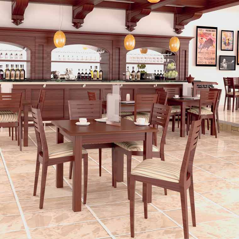 Conjunto De Mesa Y 4 Sillas De Comedor Sala Cocina Restaurante con