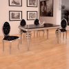 Conjunto de Mesa Comedor Valencia + 4 Sillas Lisboa Pata Isabelina