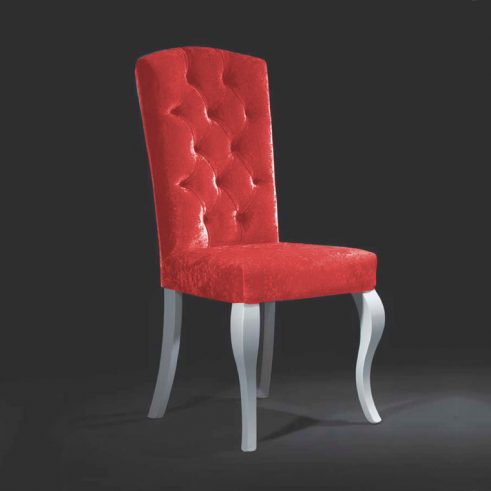 Silla Canadá Capitoné Tapizado Terciopelo