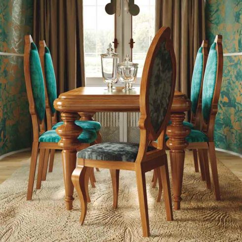 Mesa Comedor Valencia + 4 Sillas Venecia