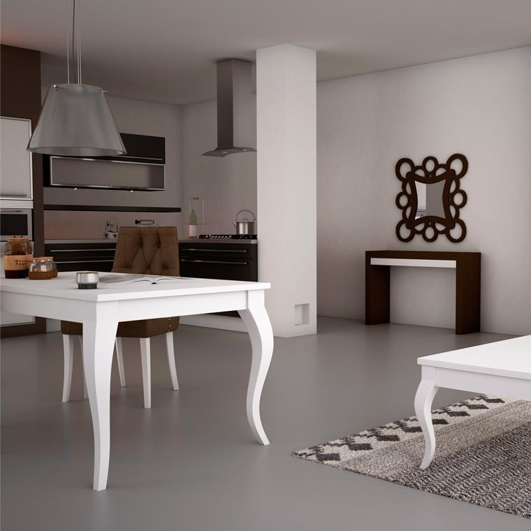 Mesa Comedor Isabelina Lucena Fija o Extensible