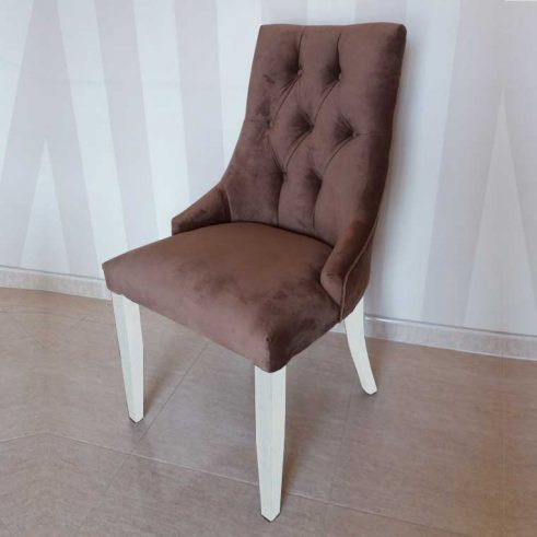 silla-Dubai-capitone-lacado blanco