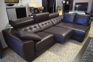 Sofá Chaise Longue en piel, OFERTA