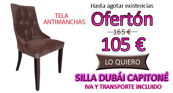 Oferta Silla Dubai Capitoné