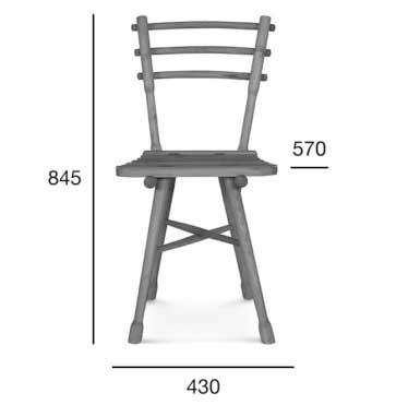 Medidas Silla madera de acacia Garten.4. Para hostelería Medidas Silla madera de acacia Garten.4. Para hostelería