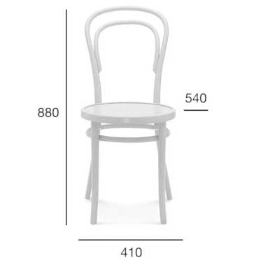 Medidas Silla madera de haya 14. Para hostelería Medidas Silla madera de haya 14. Para hostelería