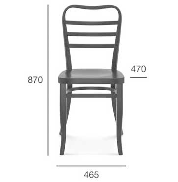 Medidas silla madera de haya 1406. Para hostelería Medidas silla madera de haya 1406. Para hostelería
