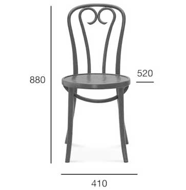 Medidas silla madera de haya 16. Para hostelería Medidas silla madera de haya 16. Para hostelería
