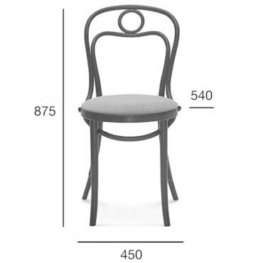 Medidas Silla madera de haya 31. Para hostelería Medidas Silla madera de haya 31. Para hostelería