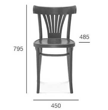 Medidas Silla madera de haya 788 F. Para hostelería Medidas Silla madera de haya 788 F. Para hostelería