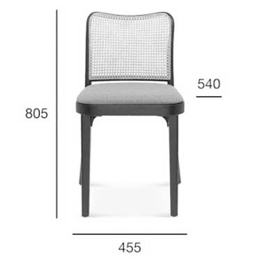 Medidas Silla madera de haya 811/1. Para hostelería Medidas Silla madera de haya 811/1. Para hostelería