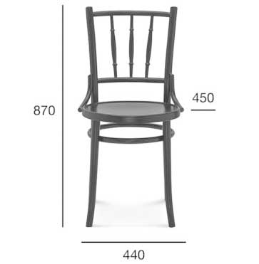 Medidas Silla madera de haya 8145. Para hostelería Medidas Silla madera de haya 8145. Para hostelería