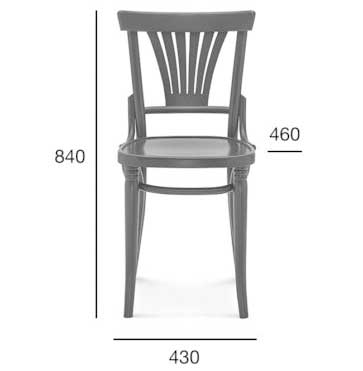Medidas Silla madera de haya 8223. Para hostelería Medidas Silla madera de haya 8223. Para hostelería