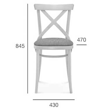 Medidas Silla madera de haya 8810/1. Para hostelería Medidas Silla madera de haya 8810/1. Para hostelería