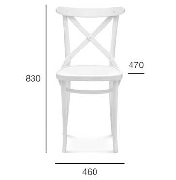 Medidas Silla madera de haya 8810/2. Para hostelería Medidas Silla madera de haya 8810/2. Para hostelería