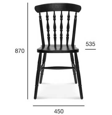 Medidas Silla madera de haya Campo. Para hostelería Medidas Silla madera de haya Campo. Para hostelería