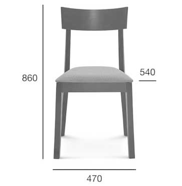 Medidas Silla madera de haya Chile. Para hostelería Medidas Silla madera de haya Chile. Para hostelería