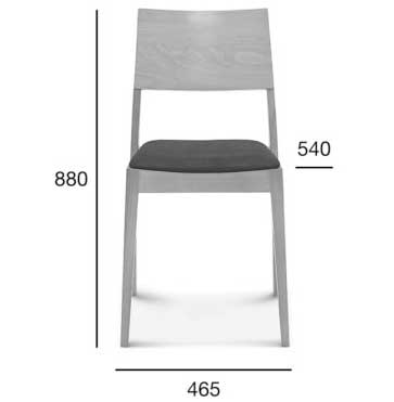 Medidas Silla madera de haya Clase. Para hostelería Medidas Silla madera de haya Clase. Para hostelería