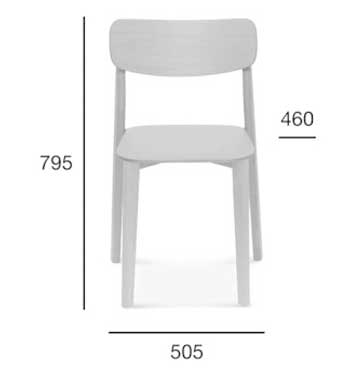 Medidas Silla madera de haya Pala. Para hostelería Medidas Silla madera de haya Pala. Para hostelería