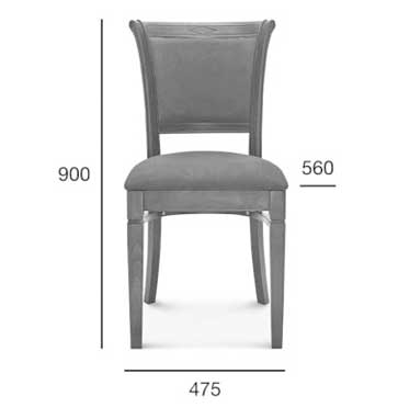 Medidas Silla madera de haya Reno. Para hostelería Medidas Silla madera de haya Reno. Para hostelería