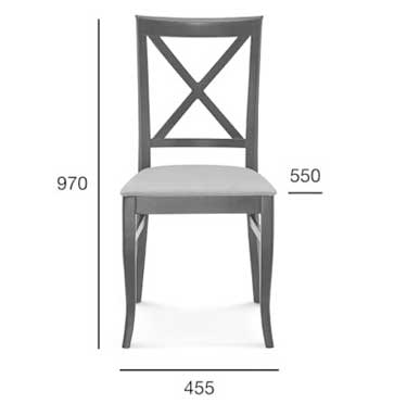 Medidas Silla madera de haya Royal. Para hostelería Medidas Silla madera de haya Royal. Para hostelería