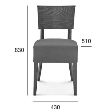 Medidas Silla madera de haya Vanguardista. Para hostelería Medidas Silla madera de haya Vanguardista. Para hostelería