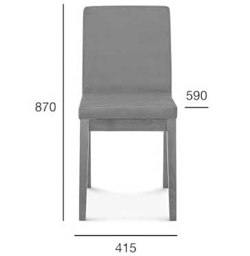 Medidas Silla madera de haya Apolo. Para hostelería Medidas Silla madera de haya Apolo. Para hostelería