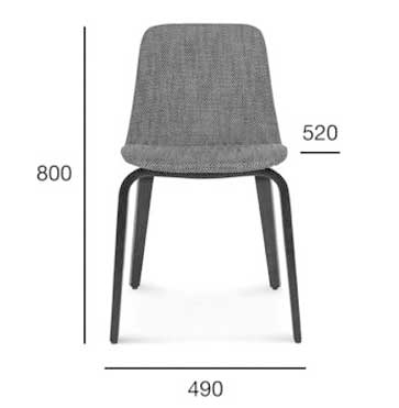 Medidas Silla madera de haya o roble Hips 2. Para hostelería Medidas Silla madera de haya o roble Hips 2. Para hostelería
