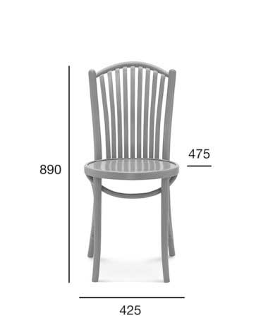 Medidas Silla madera de haya 0246. Para hostelería Medidas Silla madera de haya 0246. Para hostelería