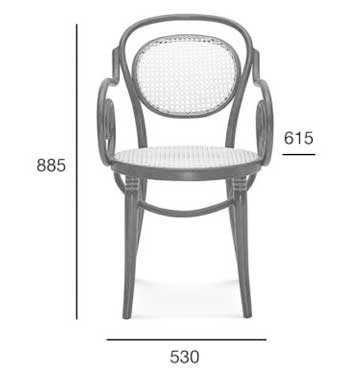 Medidas Sillón madera de haya 10. Para hostelería Medidas Sillón madera de haya 10. Para hostelería