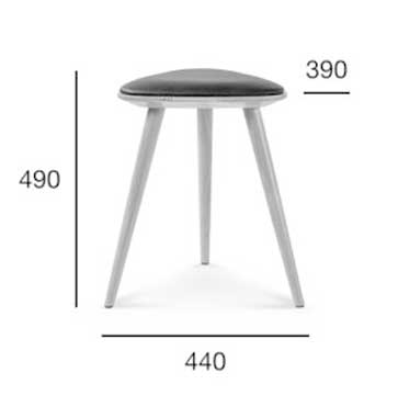 Medidas Taburete de comedor infantil en madera de haya Finn 4. Medidas Taburete de comedor infantil en madera de haya Finn 4.