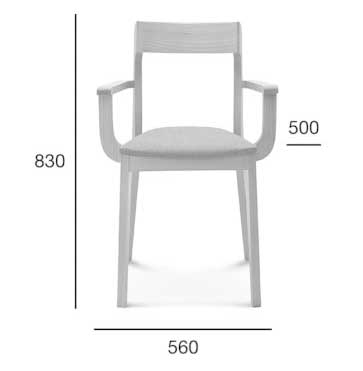 Medidas Sillón madera de haya Hoga. Para hostelería Medidas Sillón madera de haya Hoga. Para hostelería