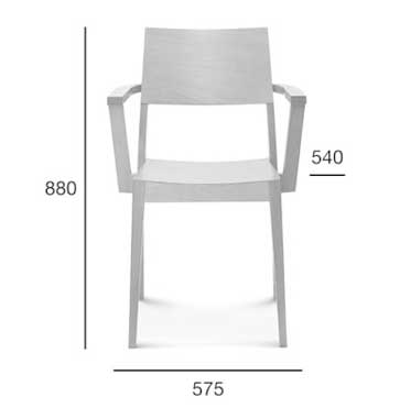 Medidas Sillón madera de haya Class. Para hostelería Medidas Sillón madera de haya Class. Para hostelería