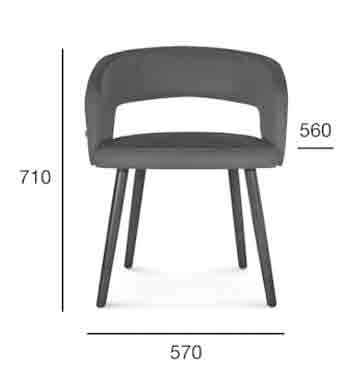 Medidas Sillón madera de haya o roble Cube. Para hostelería Medidas Sillón madera de haya o roble Cube. Para hostelería