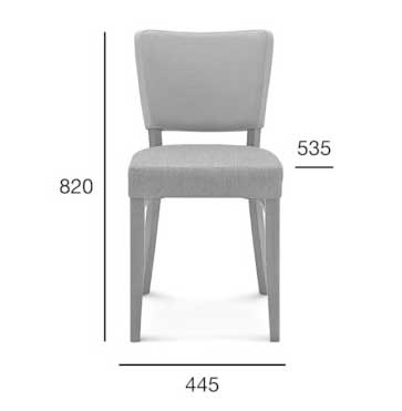 Medidas Silla madera de haya Tulip 1. Para hostelería Medidas Silla madera de haya Tulip 1. Para hostelería